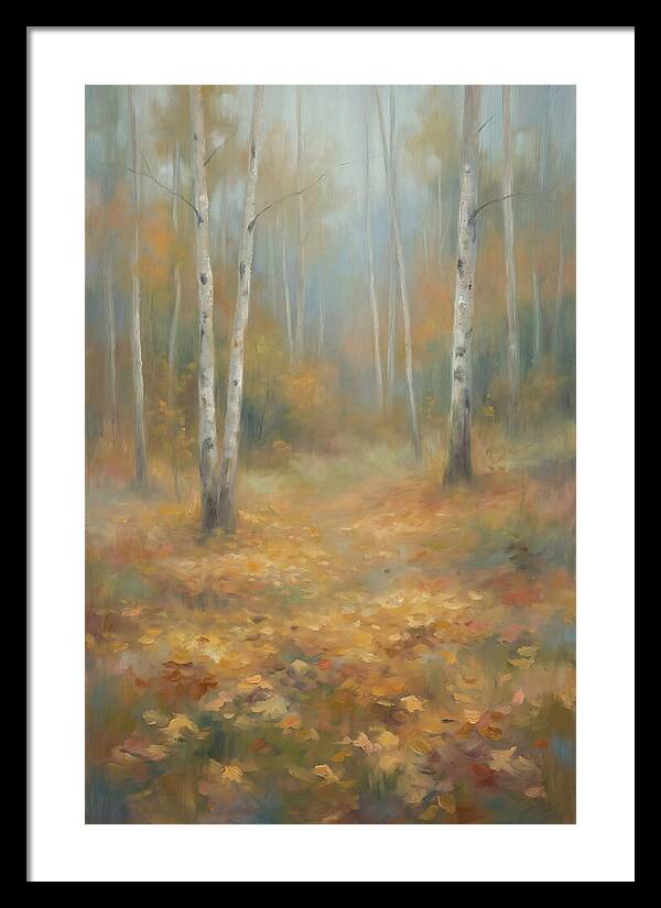 Autumn Birch Forest Floor