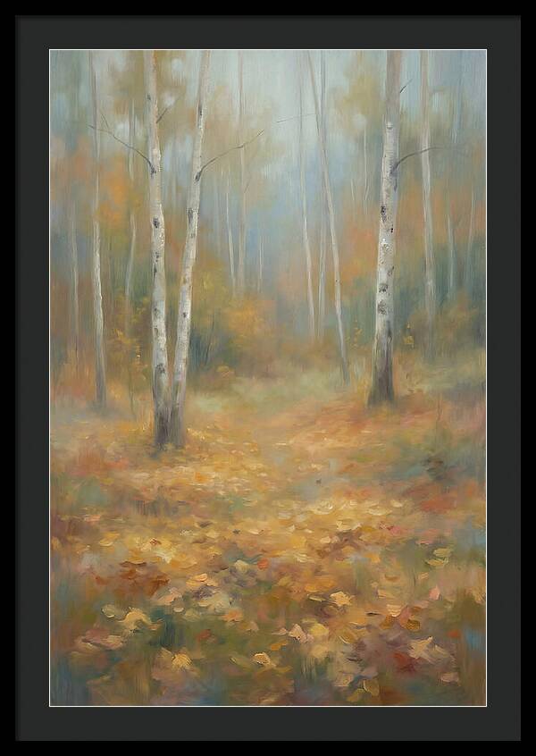 Autumn Birch Forest Floor