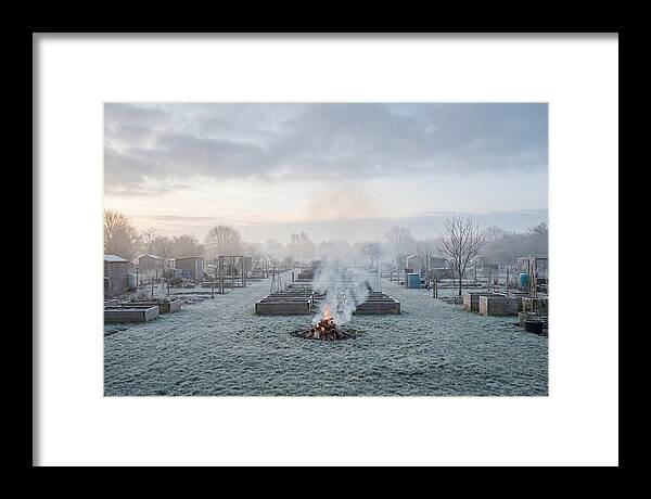 Autumn Bonfire Smoke Rising