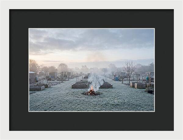 Autumn Bonfire Smoke Rising