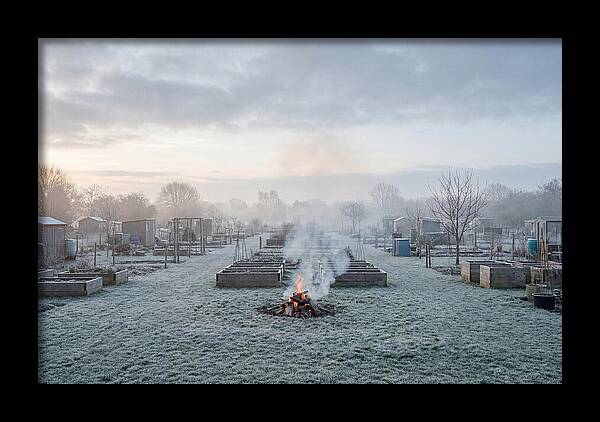 Autumn Bonfire Smoke Rising