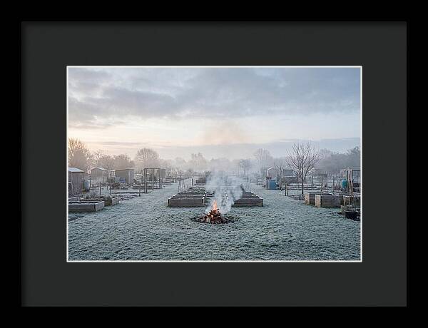 Autumn Bonfire Smoke Rising