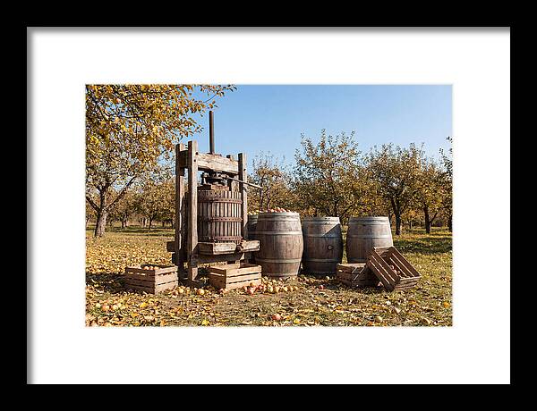 Autumn Cider Pressing Scene