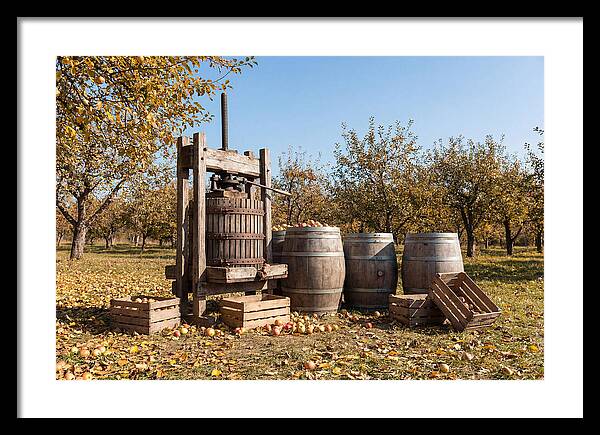 Autumn Cider Pressing Scene
