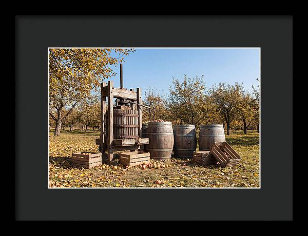Autumn Cider Pressing Scene