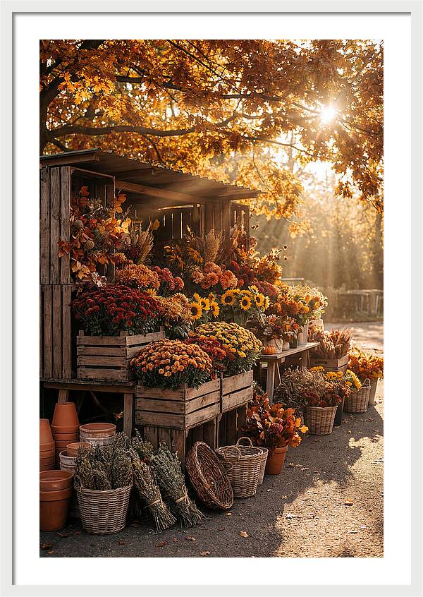Autumn Flower Market Stall