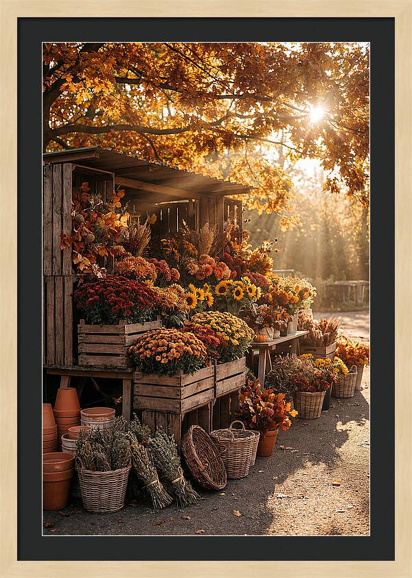 Autumn Flower Market Stall