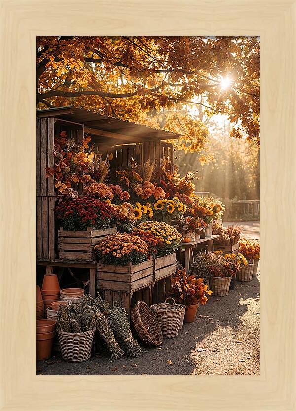 Autumn Flower Market Stall