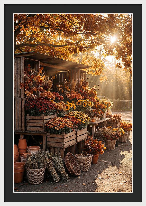 Autumn Flower Market Stall