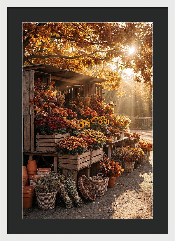 Autumn Flower Market Stall