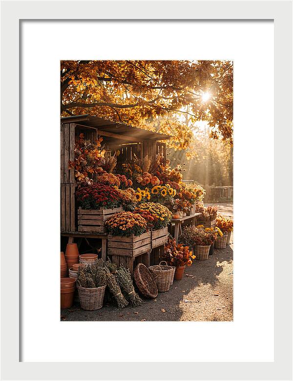 Autumn Flower Market Stall