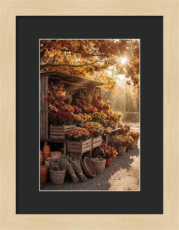 Autumn Flower Market Stall