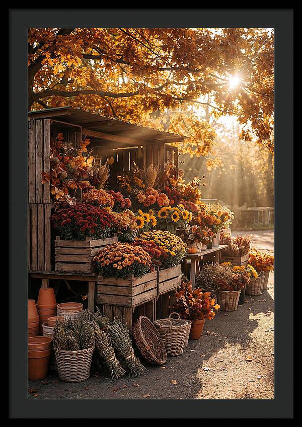 Autumn Flower Market Stall