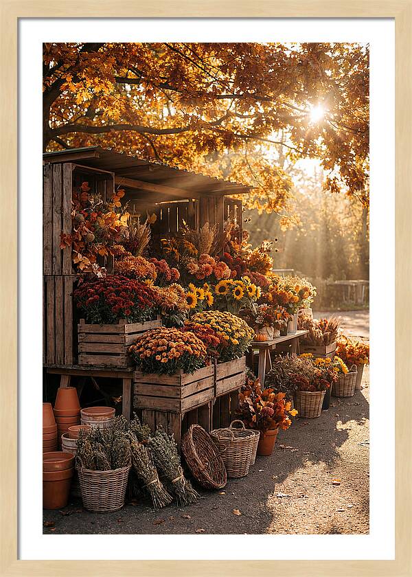 Autumn Flower Market Stall