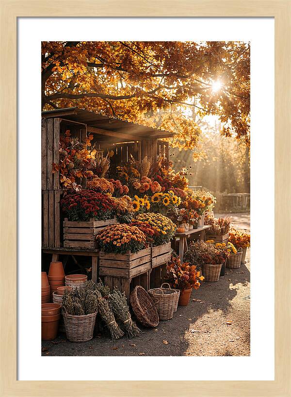 Autumn Flower Market Stall