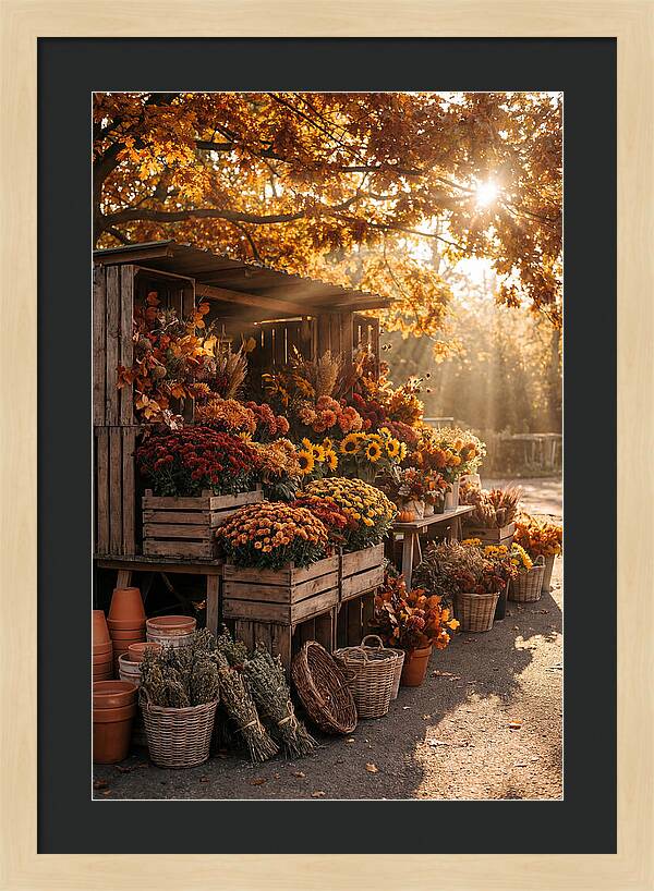 Autumn Flower Market Stall