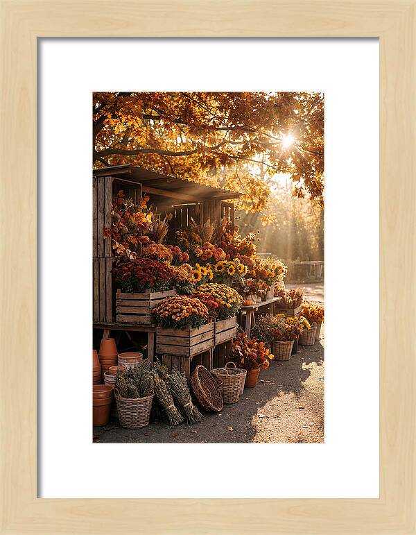 Autumn Flower Market Stall