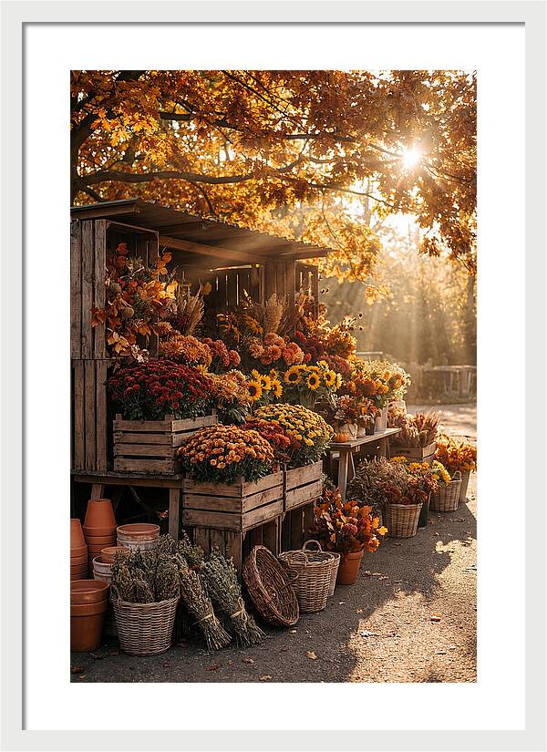 Autumn Flower Market Stall