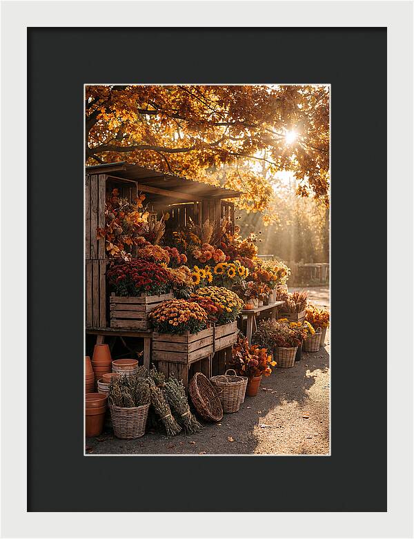 Autumn Flower Market Stall