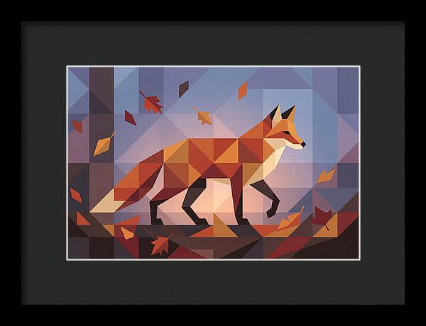 Autumn Fox Among Leaves