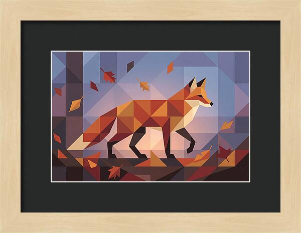 Autumn Fox Among Leaves