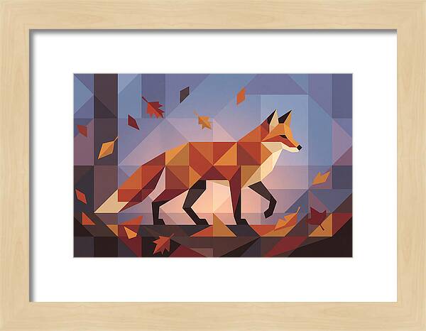 Autumn Fox Among Leaves