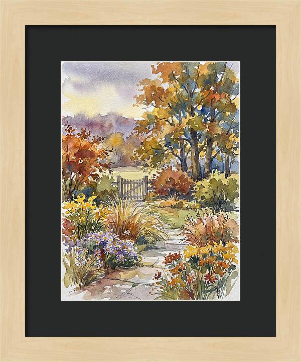 Autumn Garden Pathway