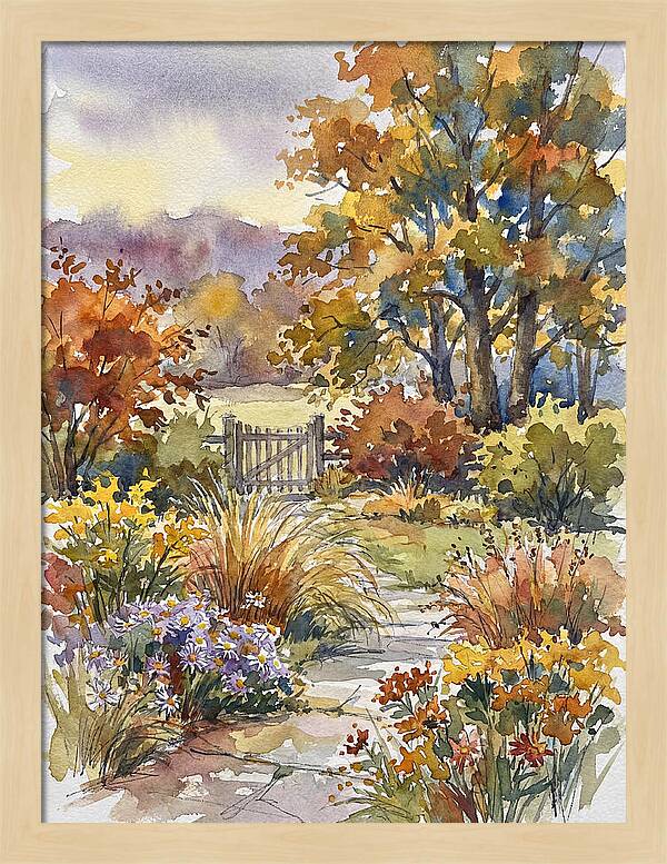 Autumn Garden Pathway