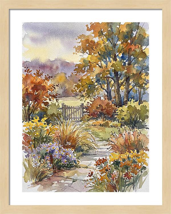 Autumn Garden Pathway