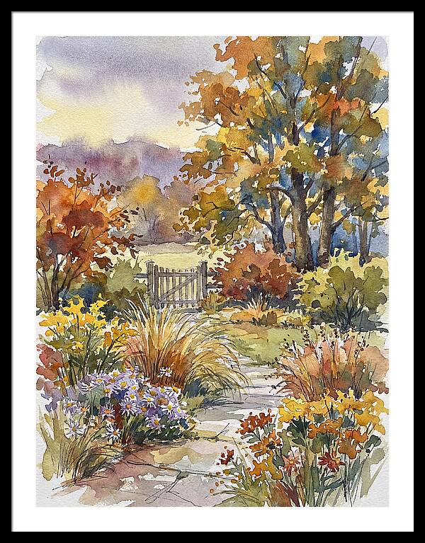 Autumn Garden Pathway