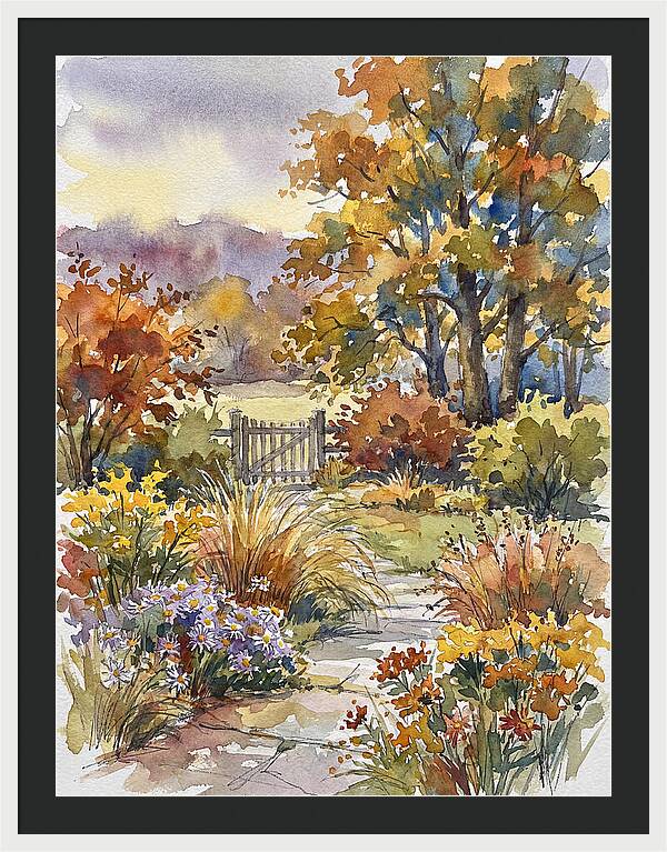 Autumn Garden Pathway