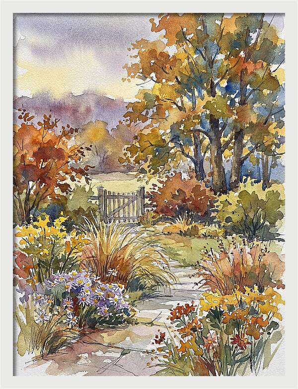 Autumn Garden Pathway