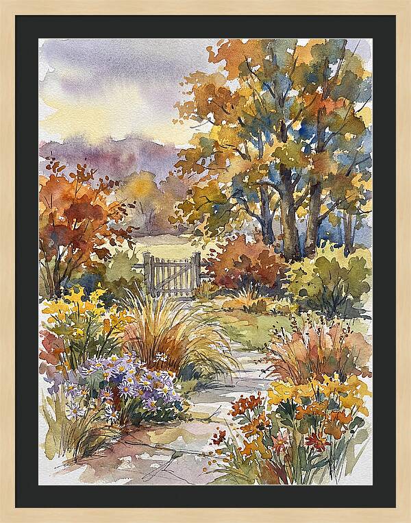 Autumn Garden Pathway