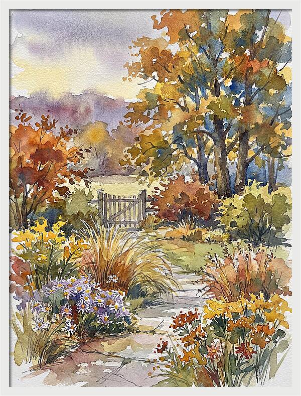 Autumn Garden Pathway