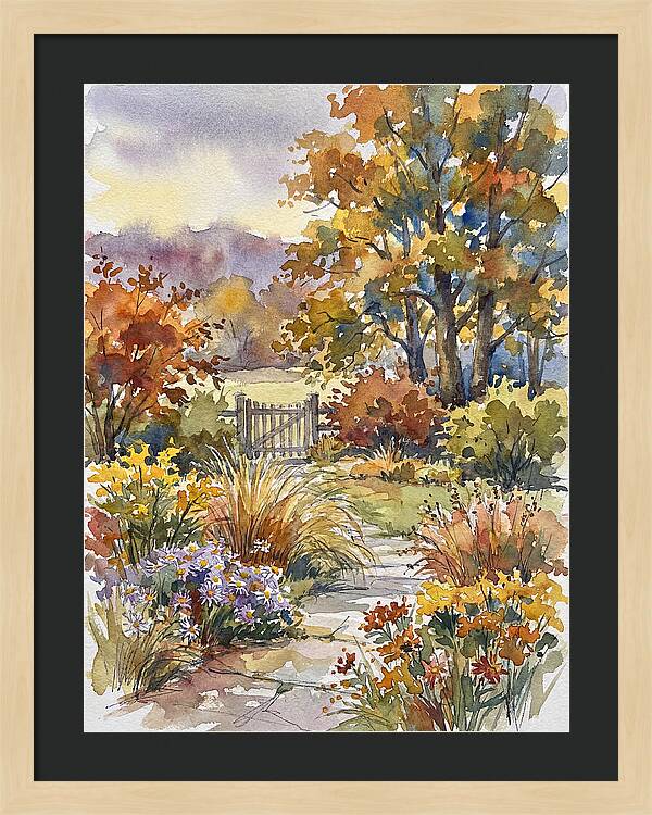 Autumn Garden Pathway