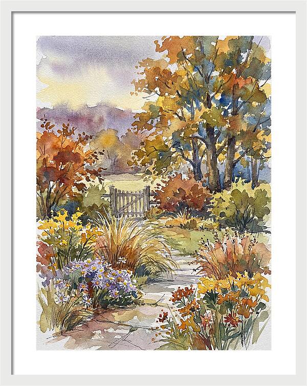 Autumn Garden Pathway