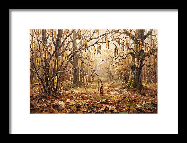 Autumn Hazel Nut Catkins