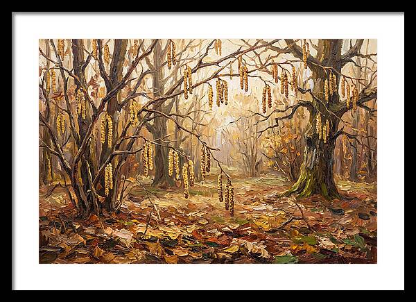 Autumn Hazel Nut Catkins