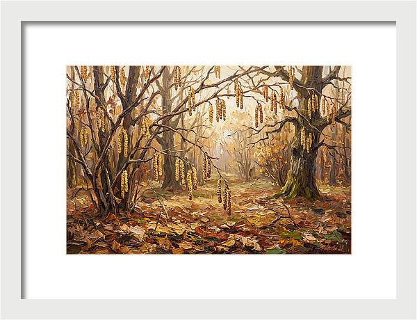 Autumn Hazel Nut Catkins