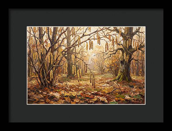Autumn Hazel Nut Catkins