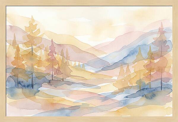 Autumn Larch Forest Glow