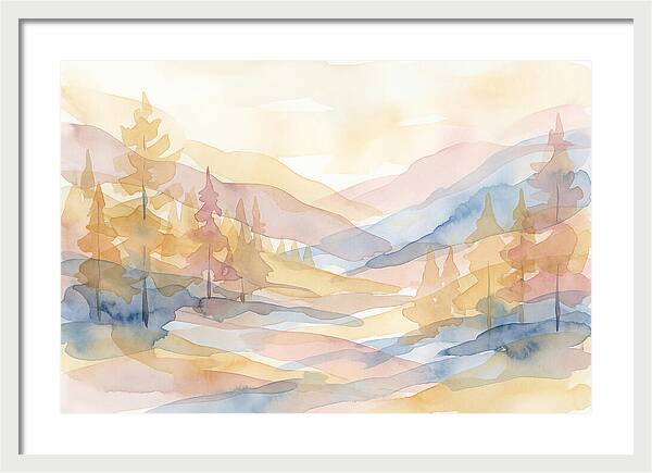 Autumn Larch Forest Glow