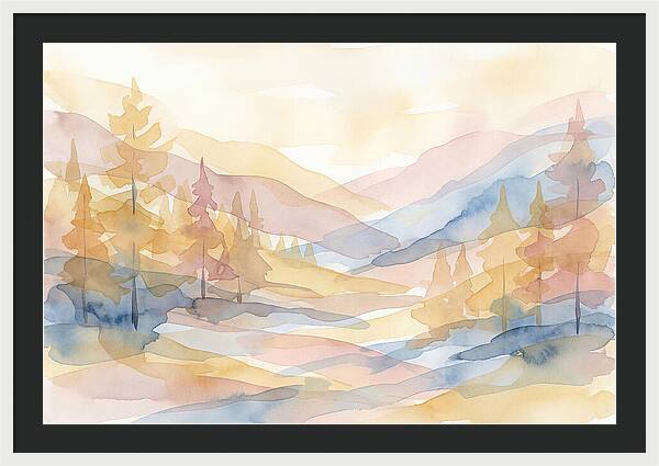 Autumn Larch Forest Glow