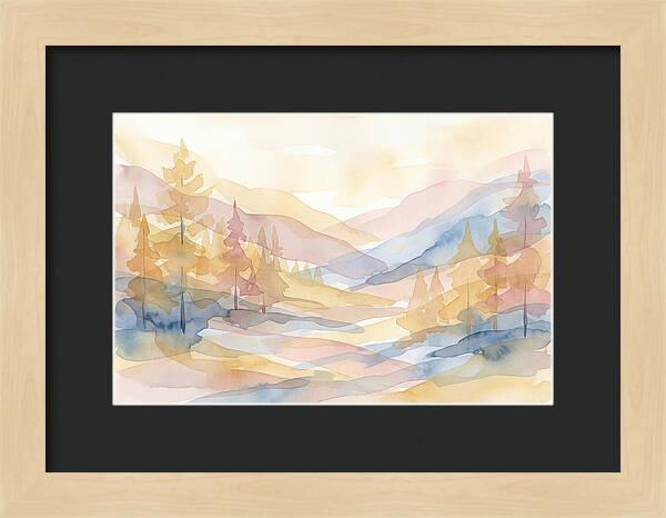 Autumn Larch Forest Glow