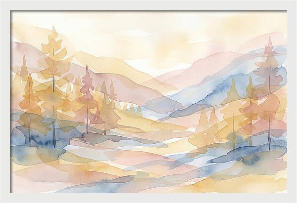 Autumn Larch Forest Glow