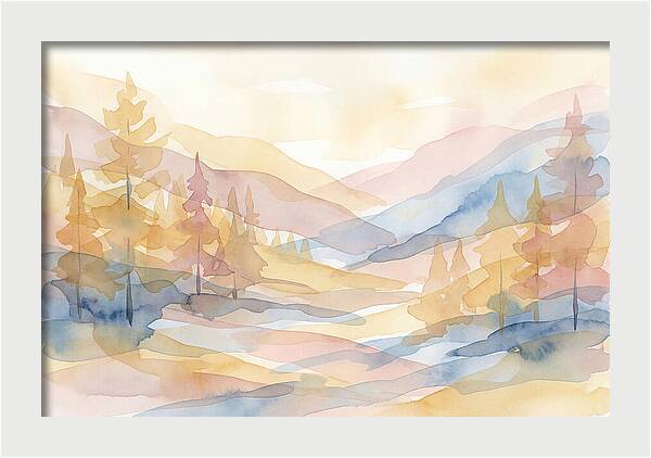 Autumn Larch Forest Glow