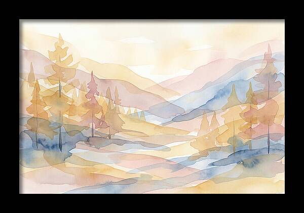Autumn Larch Forest Glow