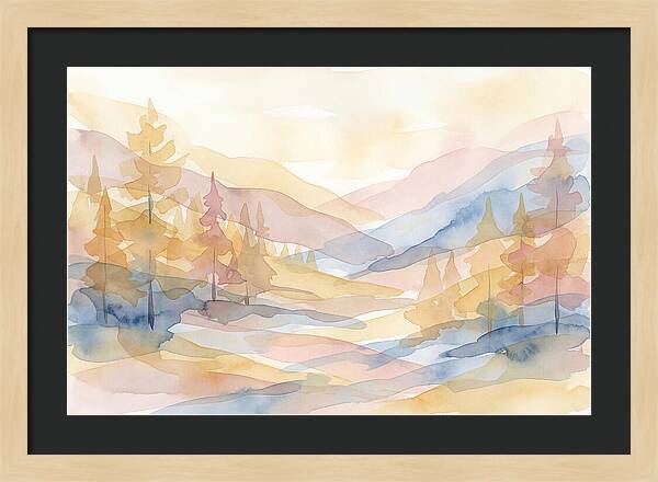 Autumn Larch Forest Glow