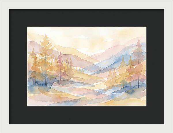 Autumn Larch Forest Glow