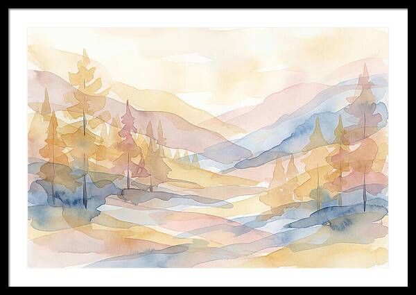Autumn Larch Forest Glow